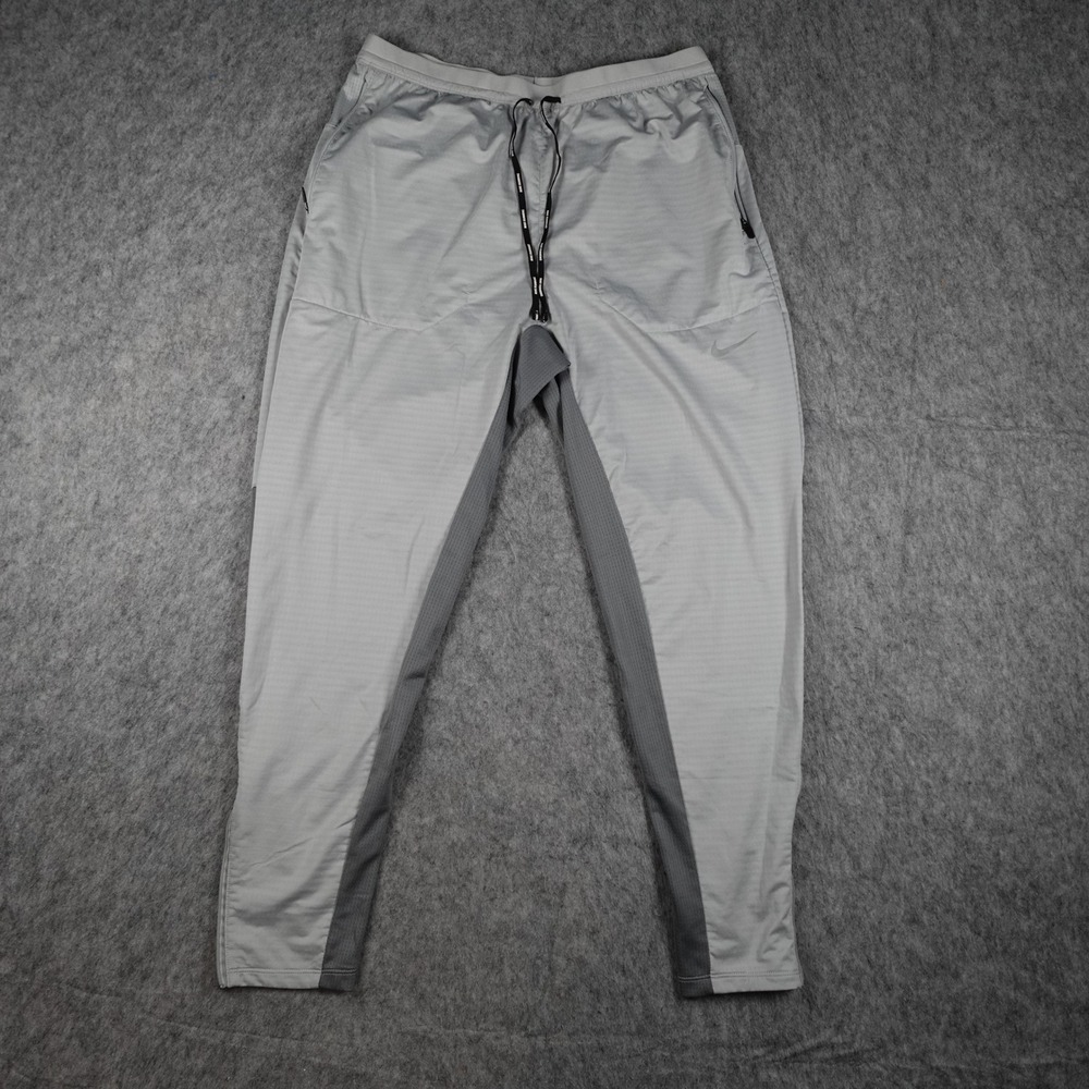 Nike Pants Mens Medium Gray Dri Fit Phenom Elite Woven Running Pant CU5504 077